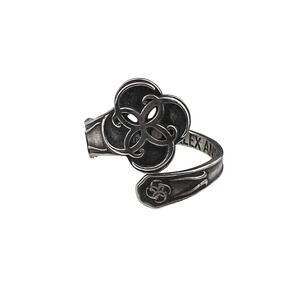 Alex and Ani Breath of Life Sterling Silver Ring Adjustable Size 8-9